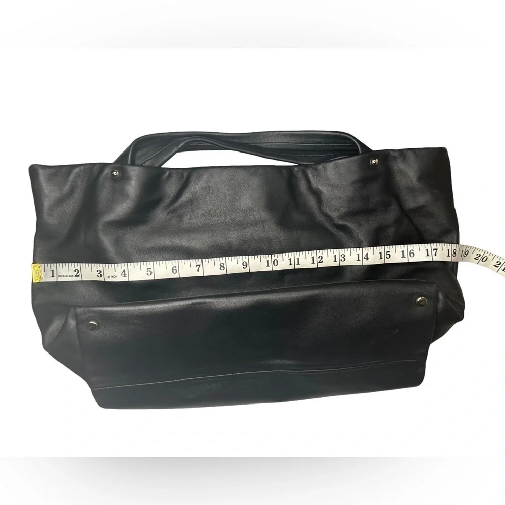 Kate Spade New York Top Handle black leather Bag Turn-Lock Closure at Top - Picture 14 of 16